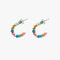 Pura Vida Bahama Bead Hoop Earrings SILVER