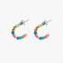 Pura Vida Bahama Bead Hoop Earrings SILVER