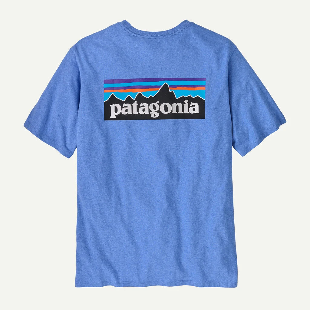 Patagonia M SS P-6 Logo Responsibilitee ABUNDANT BLUE