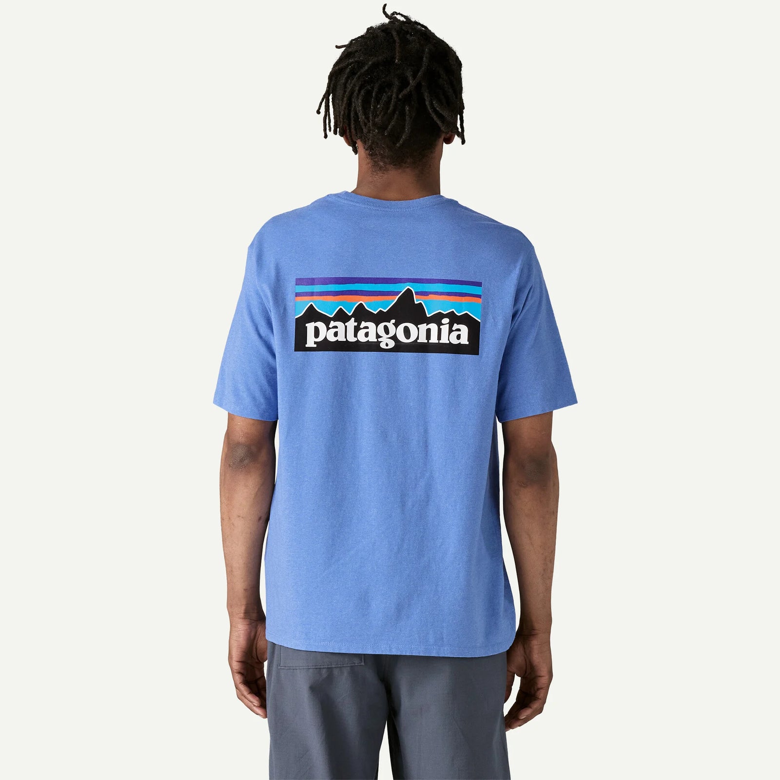 Patagonia M SS P-6 Logo Responsibilitee ABUNDANT BLUE