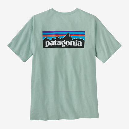 Patagonia M SS P-6 Logo Resposibilitee WISPY GREEN