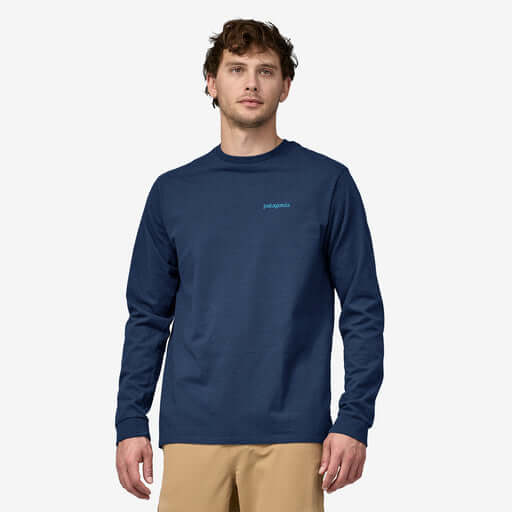 Patagonia M LS Line Logo Ridge LAGOM BLUE