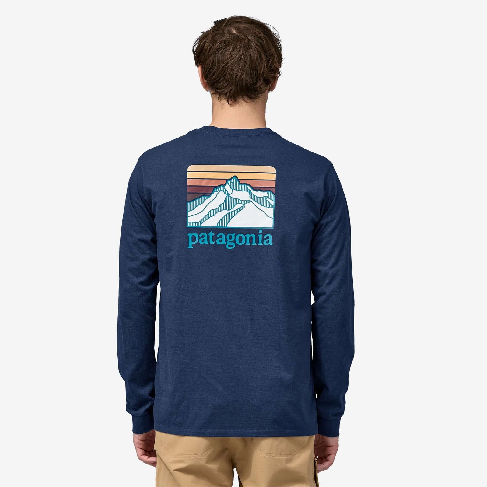 Patagonia M LS Line Logo Ridge LAGOM BLUE