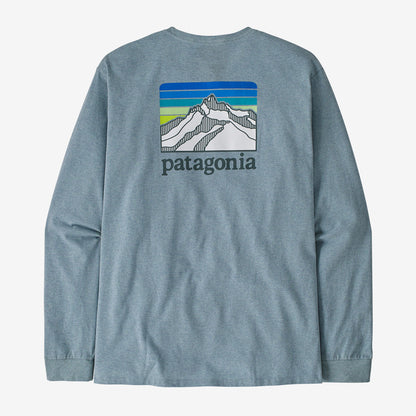 Patagonia M LS Line Logo Responsibilitee THERMAL BLUE