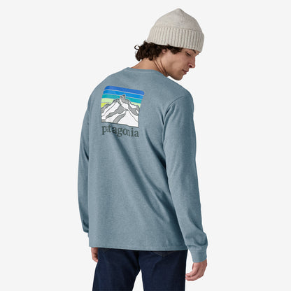 Patagonia M LS Line Logo Responsibilitee THERMAL BLUE