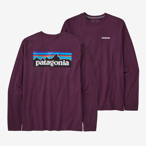 Patagonia M LS P-6 Logo Responsibili-Tee NIGHT PLUM