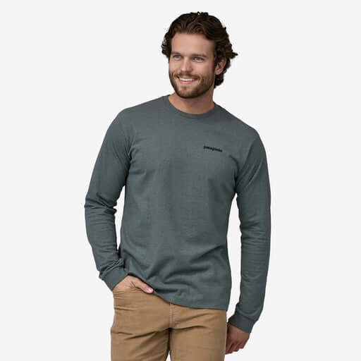 Patagonia M LS P-6 Logo Responsibili-Tee NOUVEAU GREEN