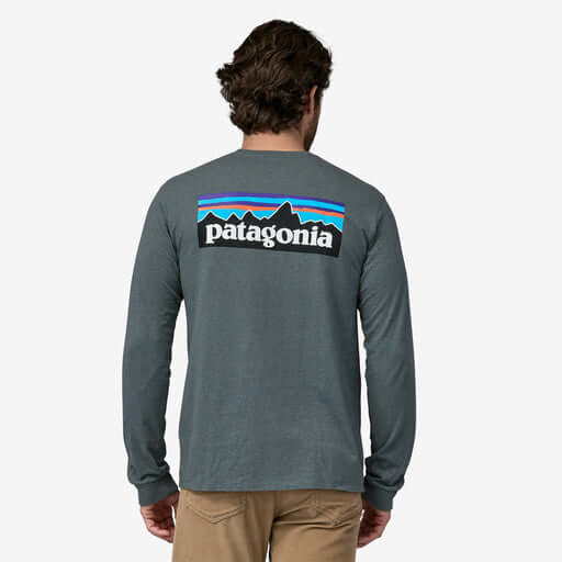 Patagonia M LS P-6 Logo Responsibili-Tee NOUVEAU GREEN