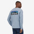 Patagonia M LS P-6 Logo Responsibili-Tee STEAM BLUE