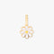 Pura Vida Harper Enamel Daisy Charm GOLD