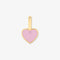 Pura Vida Harper Enamel Heart Charm GOLD
