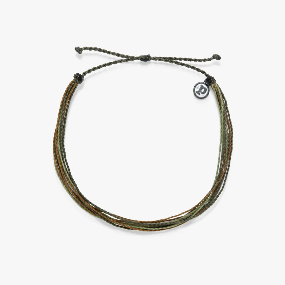 Pura Vida Men's Original Anklet OLIVE