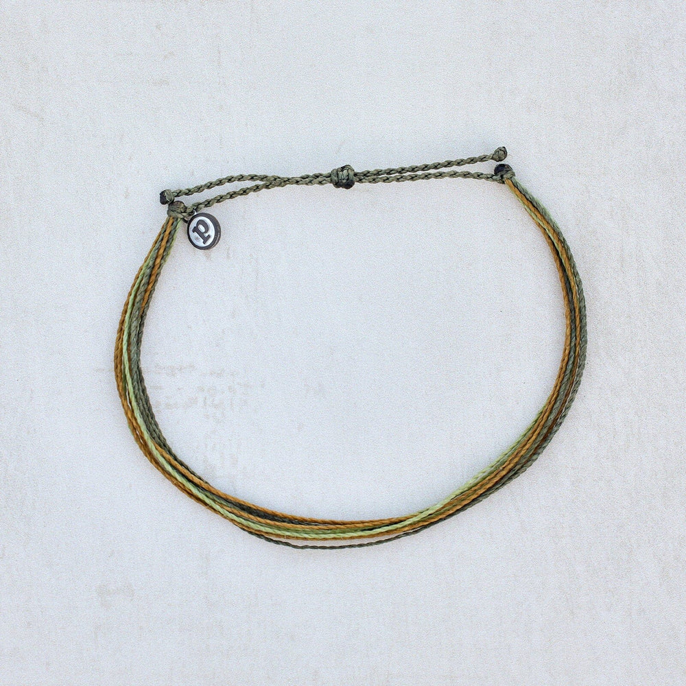 Pura Vida Men's Original Anklet OLIVE