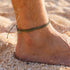 Pura Vida Men's Original Anklet OLIVE
