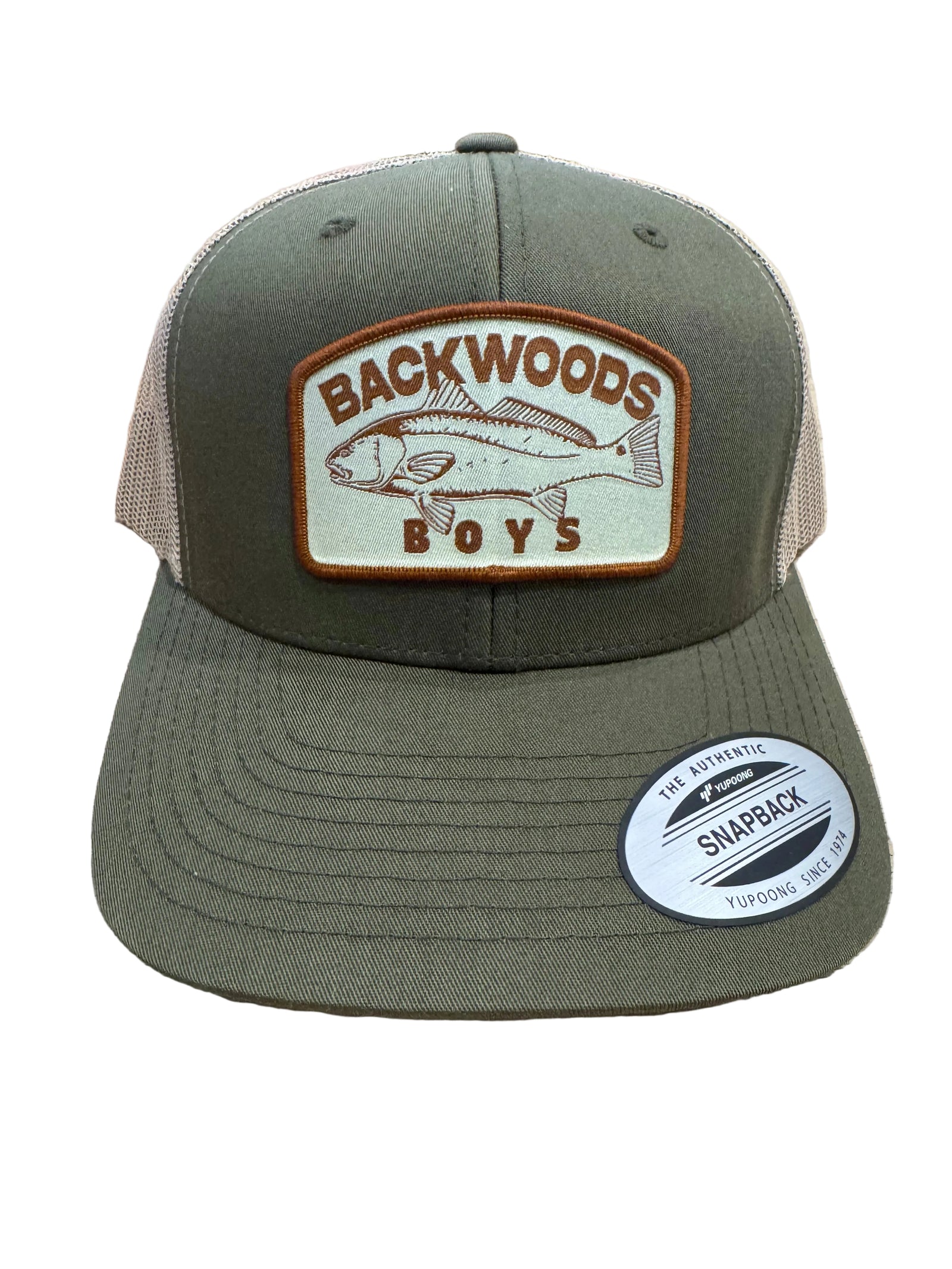 Riverbed Threads Backwoods Boys Trucker OLIVE/KHAKI