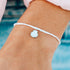 Pura Vida Silver Real Shell Bracelet WHITE