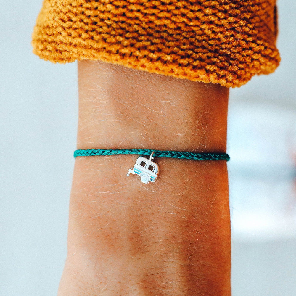 Pura Vida Silver On The Road Bracelet TEAL