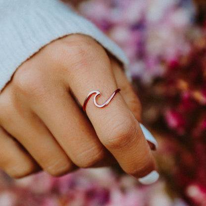 Pura Vida Wave Ring ROSE GOLD