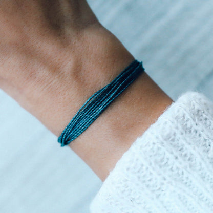 Pura Vida Original Solid Bracelet PACIFIC BLUE