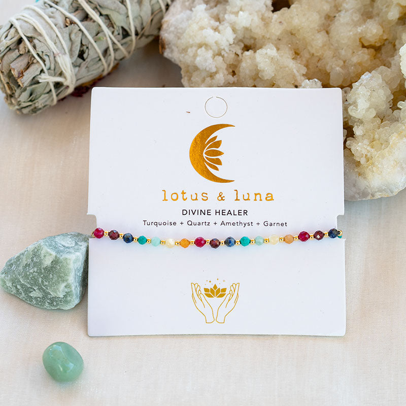 Lotus and Luna 3MM Healing Bracelet DIVINE HEALER