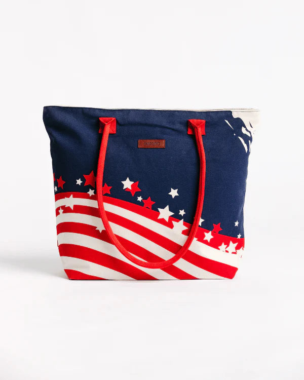 Sand Cloud American Beach Tote RED / WHITE / BLUE