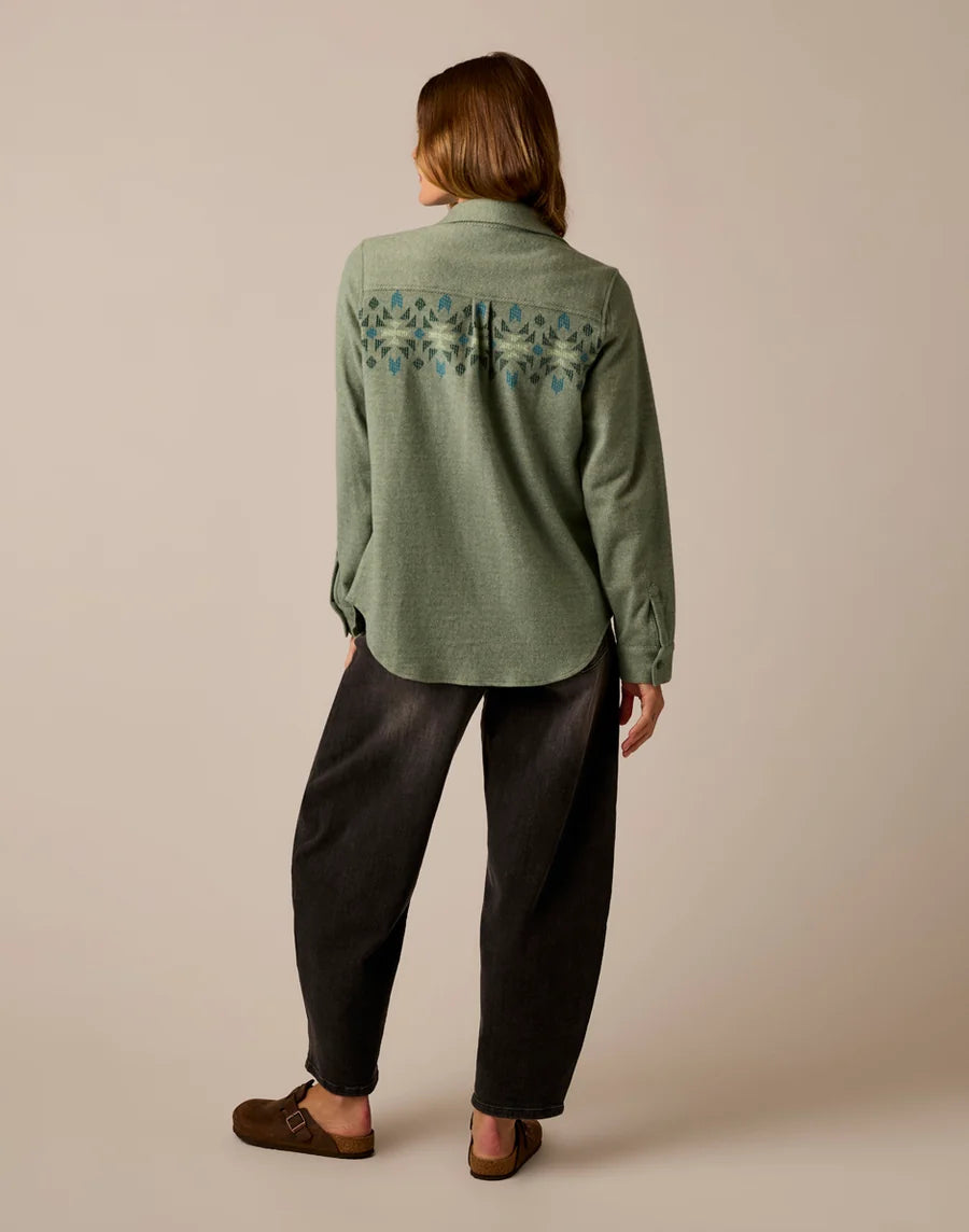Carve Designs W Fairbanks Supersoft Shirt LAUREL MOTIF