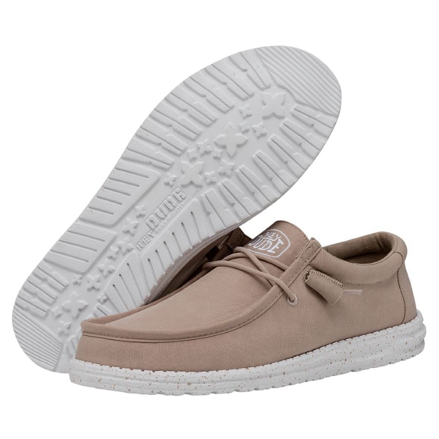 HEY DUDE: Wally Slub Canvas (Tan)