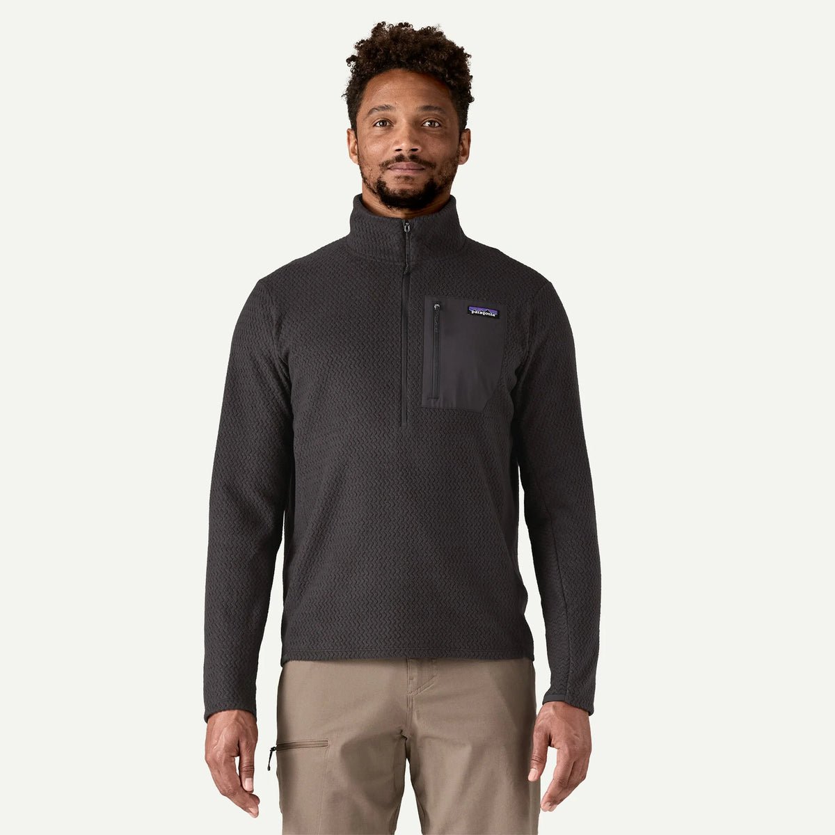 Patagonia M R1 Air Zip Neck BLACK