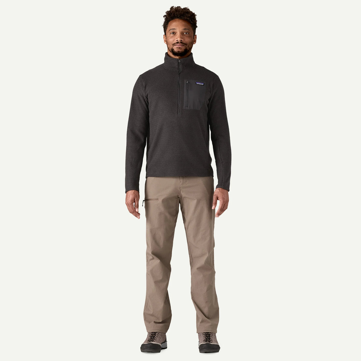 Patagonia M R1 Air Zip Neck BLACK