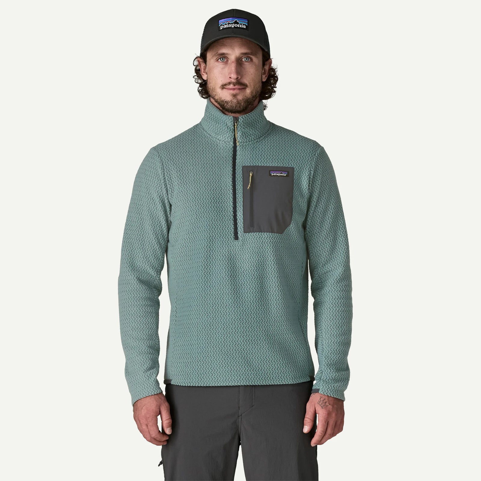 Patagonia M R1 Air Zip Neck BLUE SAGE