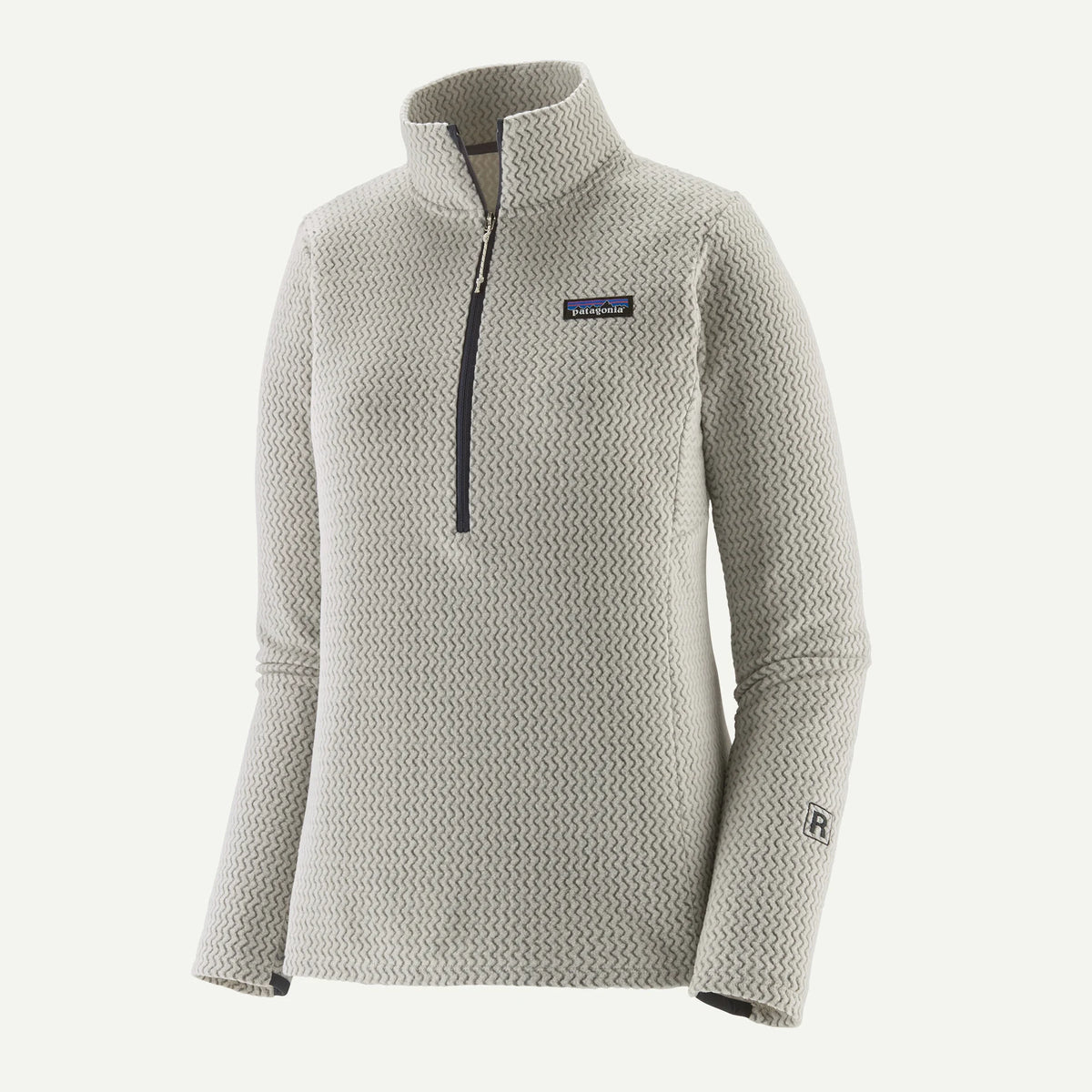Patagonia W R1 Air Fleece Zip Neck BIRCH WHITE