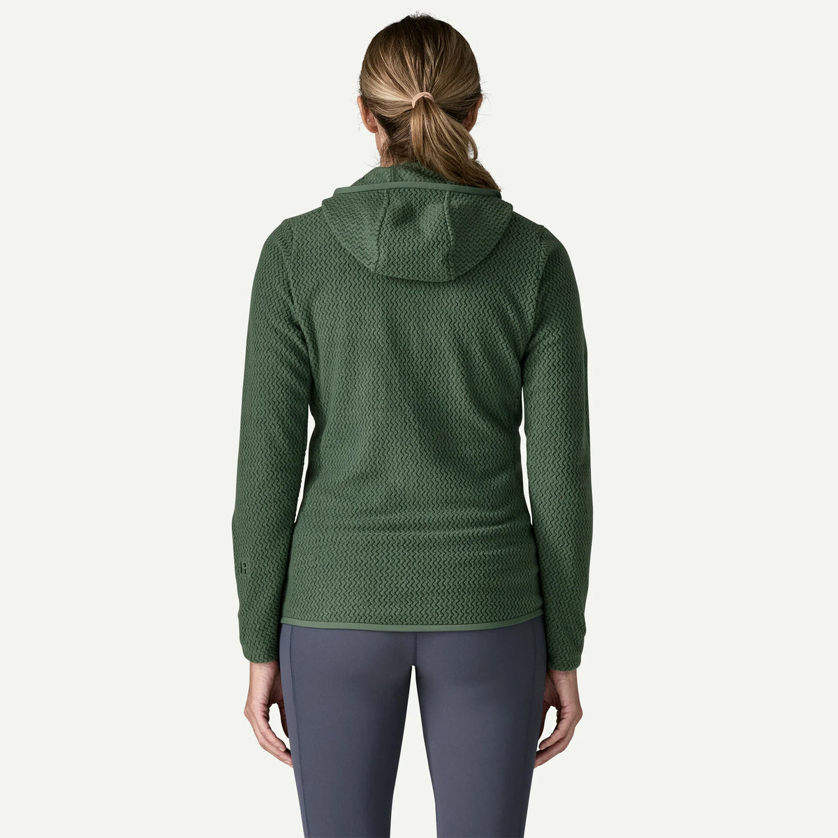 Patagonia W R1 Air Fleece Full Zip Hoody CANOPY GREEN