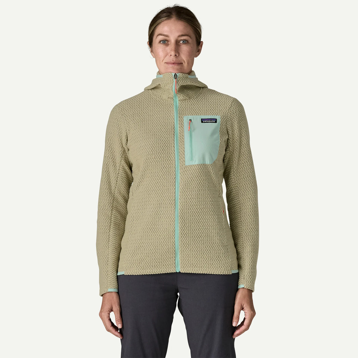 Patagonia W R1 Air Full Zip Hoody WEATHERED STONE