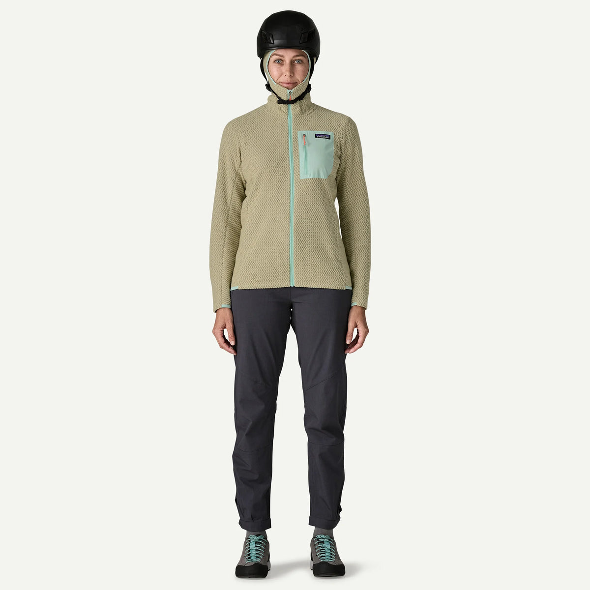 Patagonia W R1 Air Full Zip Hoody WEATHERED STONE