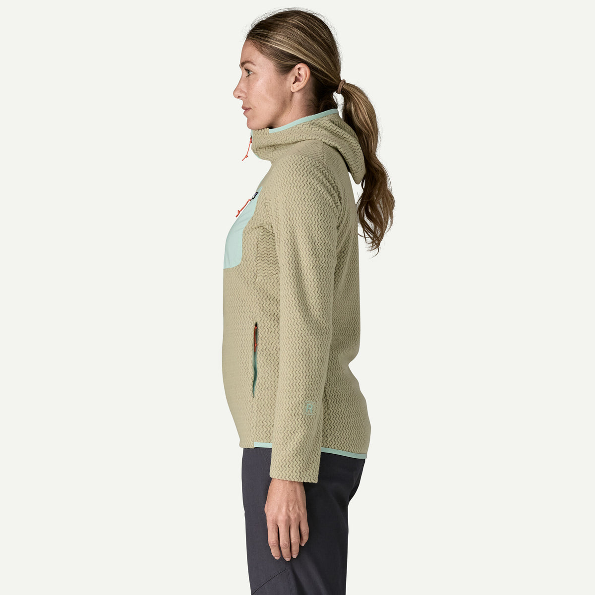 Patagonia W R1 Air Full Zip Hoody WEATHERED STONE