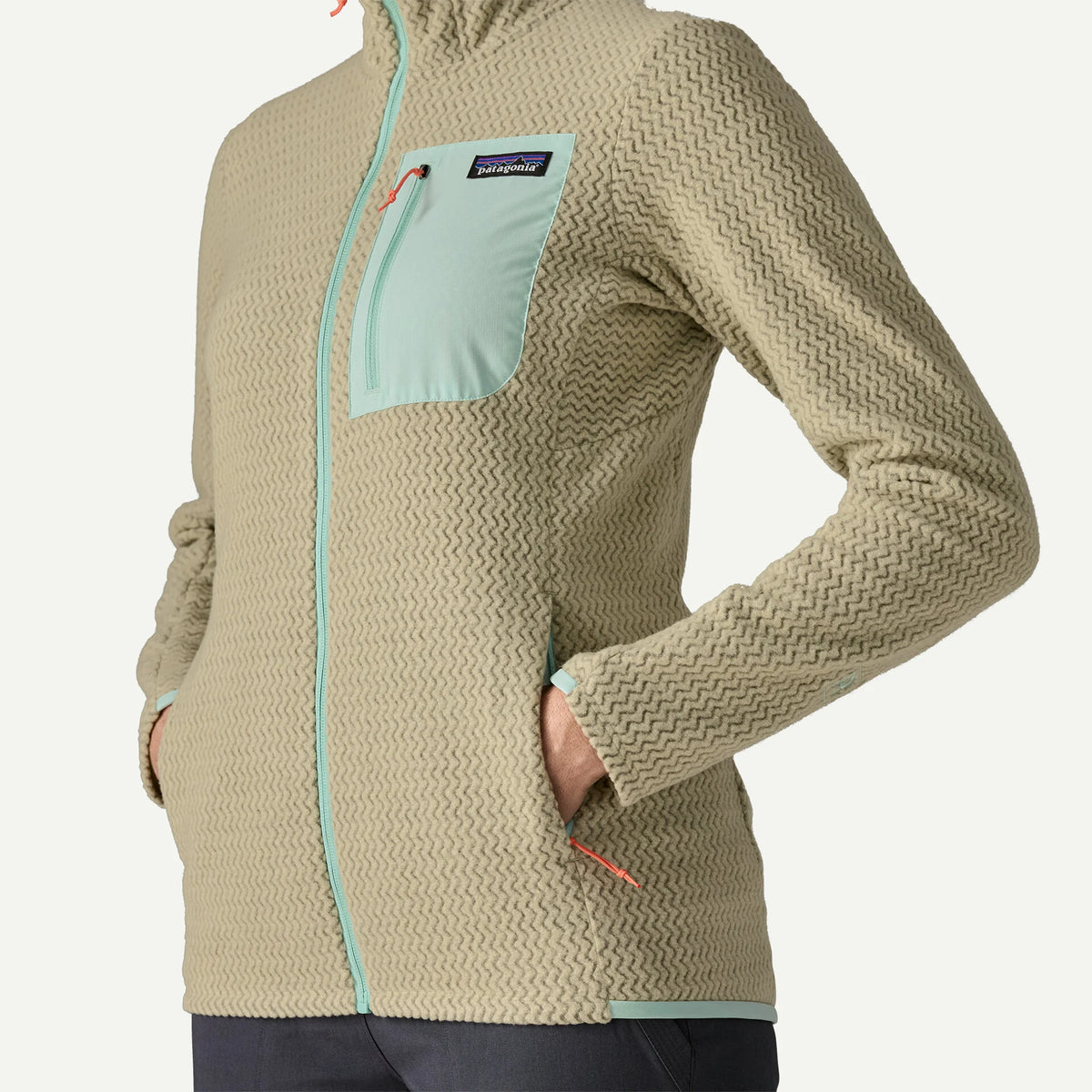 Patagonia W R1 Air Full Zip Hoody WEATHERED STONE
