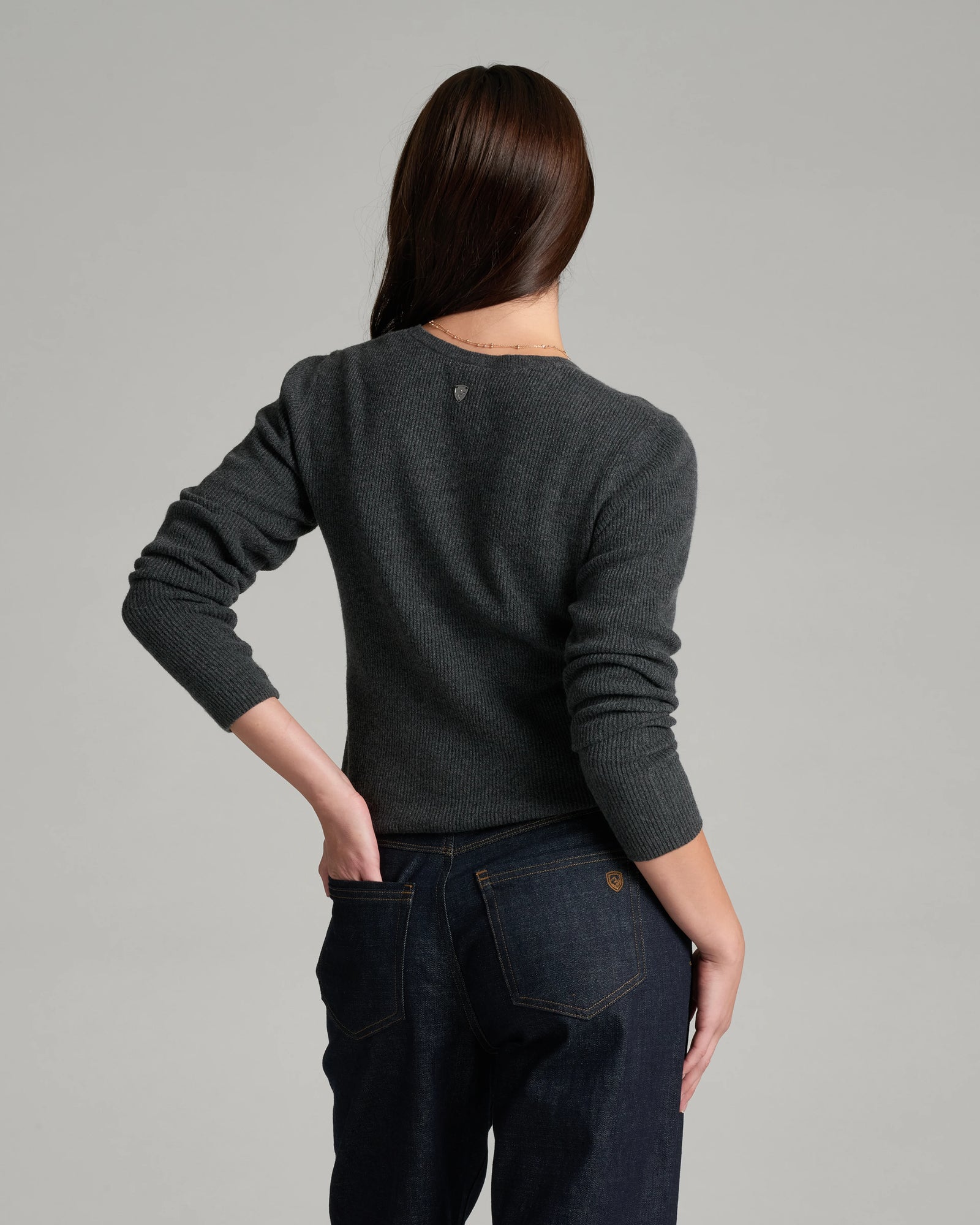 KUHL W Vesper Henley Sweater SMOKE