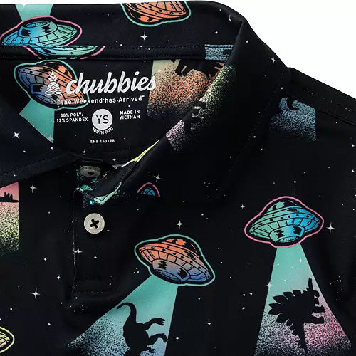 Chubbies Youth Performance Polo The Beam Me Up