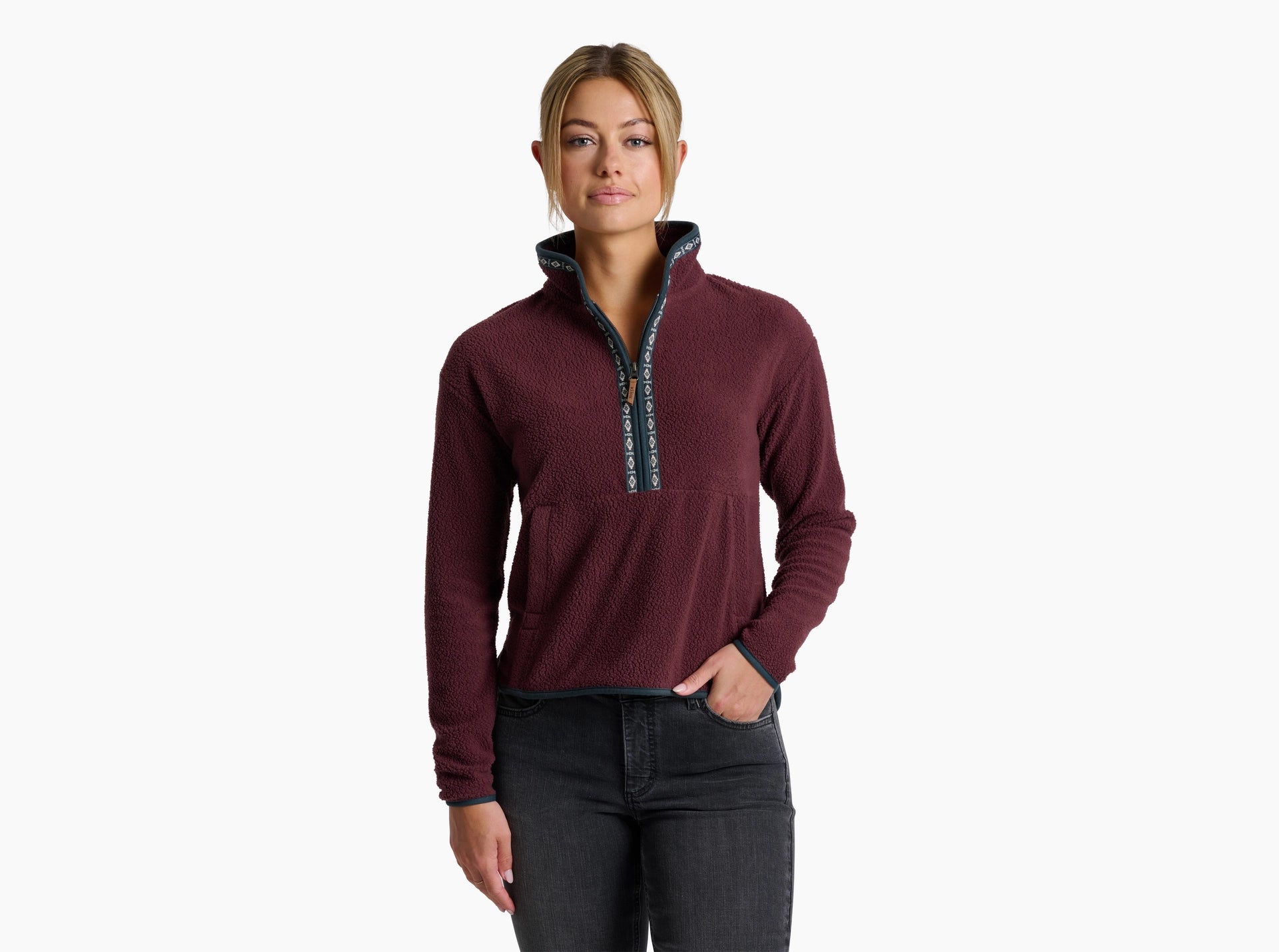 KUHL W Hygge 1/2 Zip RAISIN