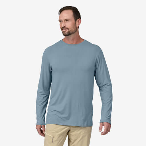 Patagonia M LS Tropic Comfort Crew STEAM BLUE