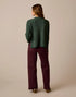 Carve Designs W Olivia Plush Sweater DARK PINE