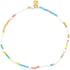 Pura Vida Mixed Seed Bead Stretch Anklet BLOOM