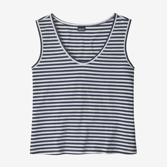 Patagonia W Regenerative Organic Cotton Tank FIELD DAY NAVY