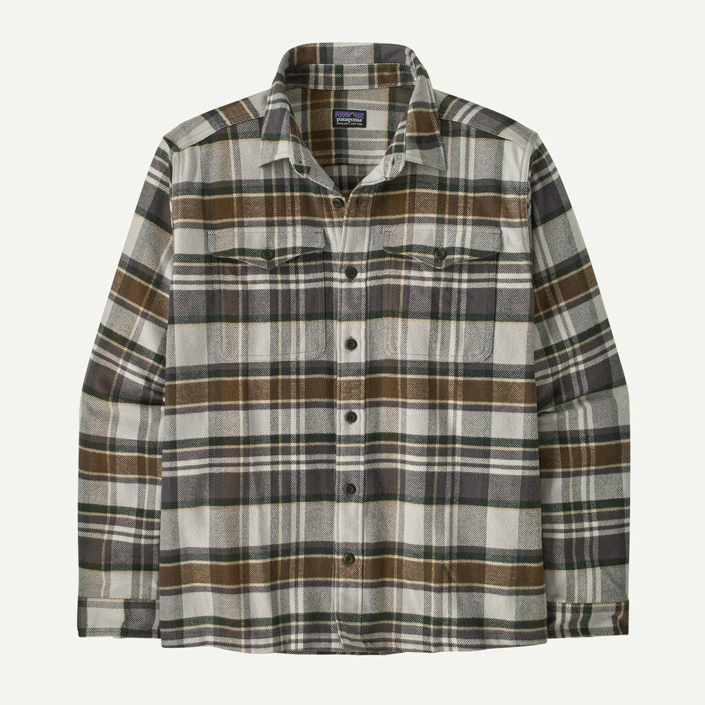 Patagonia M LS Fjord Flannel BLIZZARD SALT GREY