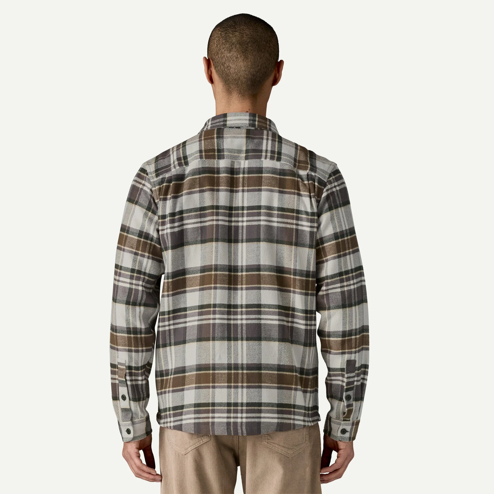 Patagonia M LS Fjord Flannel BLIZZARD SALT GREY