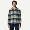 Patagonia M Fjord Flannel HIBERNATE SUNKEN BLUE