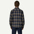 Patagonia M LS Fjord Flannel Shirt CROSSING: NEW NAVY