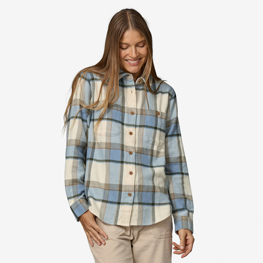 Patagonia W Fjord Flannel SUNRISE RIDGE: NATURAL