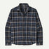 Patagonia M LS LW Fjord Flannel COZY CABIN INK BLACK