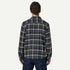 Patagonia M LS LW Fjord Flannel COZY CABIN INK BLACK